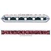 Dreamtime Crystal DC 77730 Rondelle Spacer Bars 5 Hole Burgundy/Silver